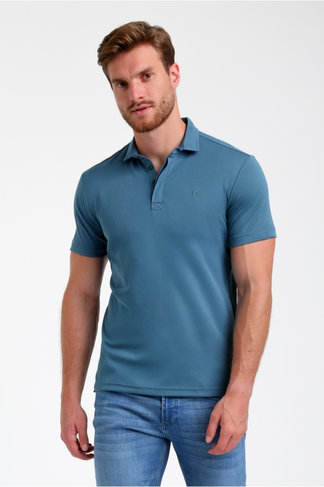 PREMIUM POLO VAN JERSEY KWALITEIT 235531 0003 Petrol